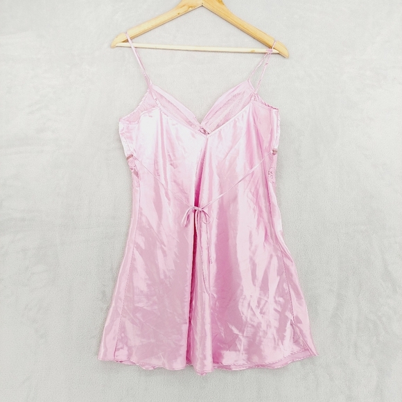 Bed of Roses Lingerie Pink Summer Evening Lace Sleepwear Chemise P1305 - Picture 4 of 8